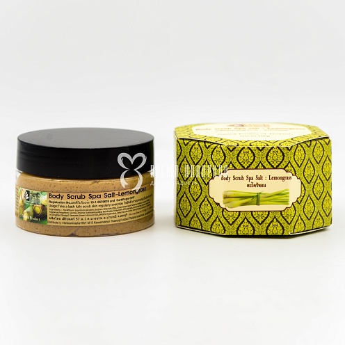 СПА Скраб для тела лемонграсс HERBCARE BODY SCRAB SPA SALT LEMONGRASS 100g																														 Картинка №20